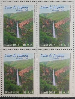 C 2509 Selo Salto do Itiquira Cachoeira Formosa Goias 2003 Quadra