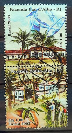 C 2510 Selo Fazendas de Cafe Bebida Gastronomia 2003 Circulado 1