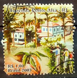 C 2511Selo Fazendas de Cafe Bebida Gastronomia 2003 Circulado 2