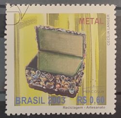 C 2522 Selo Reciclagem Artesanato Metal 2003