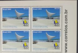 C 2525 Selo Estado do Ceara Praia Jangada Vela 2003 Quadra Vinheta Site