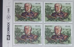 C 2530 Selo Duque de Caxias Militar 2003 Quadra Vinheta Correios