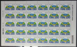 C 2538 Selo Fome Zero Economia Bandeira 2003 Folha