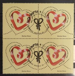 C 2549 Selo Luta Contra o HIV AIDS Saude 2003 Quadra CBC DF 2