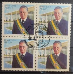 C 2552 Selo Presidente Fernando Henrique Cardoso 2003 Quadra CBC SP