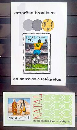 Colecao Anual de Selos do Brasil 1970 Comemorativos e Blocos