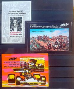 Colecao Anual de Selos do Brasil 1972 Comemorativos e Blocos