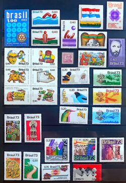 Colecao Anual de Selos do Brasil 1973