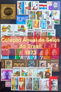 Colecao Anual de Selos do Brasil 1973