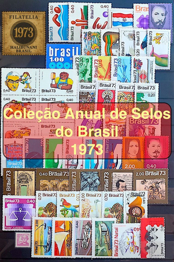 Colecao Anual de Selos do Brasil 1973