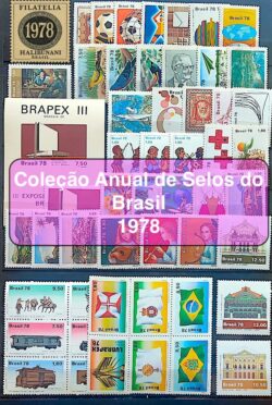 Colecao Anual de Selos do Brasil 1978