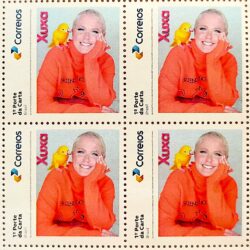 SI 126 Selo Institucional Xuxa Musica Papagaio Aves Mulher 2026 Quadra