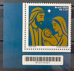 Selo Natal 2025 Codigo de Barras