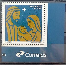 Selo Natal 2025 Vinheta Correios