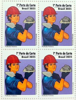 Selo Profissao Pedreira Mulher Economia 2025 Quadra