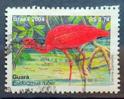 C 2563 Selo Guara Ave Fauna 2004 Circulado 1