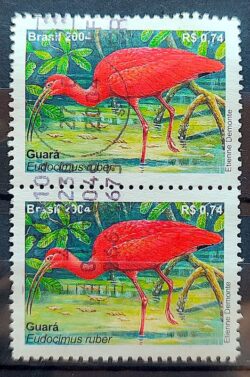 C 2563 Selo Guara Ave Fauna 2004 Circulado 2