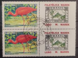 C 2564 Selo Personalizado Guara Ave Fauna 2004 Quadra CBC MA Sao Luis