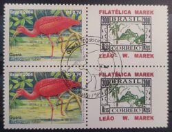 C 2564 Selo Personalizado Guara Ave Fauna 2004 Quadra CBC SP Cubatao