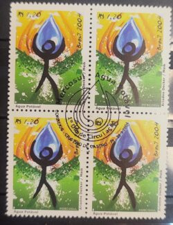 C 2565 Selo Agua Potavel Meio Ambiente Mercosul 2004 Quadra CBC PI