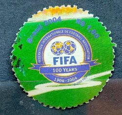 C 2567 Selo Copa do Mundo de Futebol FIFA 2004 Circulado 2