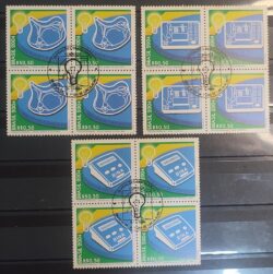 C 2581 Selo Invencoes Brasileiras Cartao Telefonico Comunicacao 2004 Quadra CBC DF Serie Completa CLM