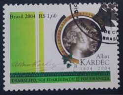 C 2597 Selo Alan Kardec Espiritismo 2004 Circulado 1