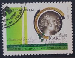 C 2597 Selo Alan Kardec Espiritismo 2004 Circulado 2