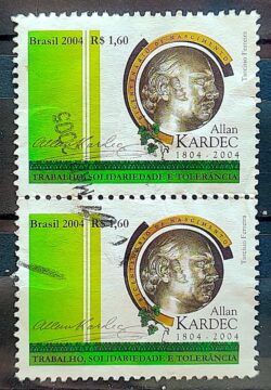 C 2597 Selo Alan Kardec Espiritismo 2004 Circulado 3