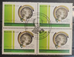 C 2597 Selo Alan Kardec Espiritismo 2004 Quadra CBC SP