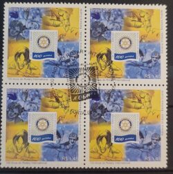 C 2604 Selo 100 Anos do Rotary Internacional 2005 Quadra CBC CE