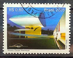 C 2608 Selo Museu Oscar Niemeyer 2005 Circulado 1