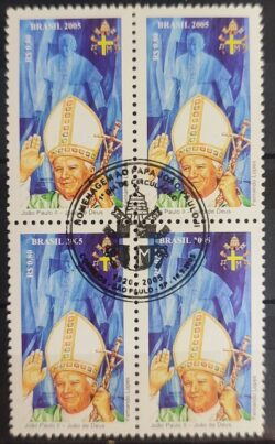 C 2609 Selo Papa Joao Paulo II Religiao 2005 Quadra CBC AM
