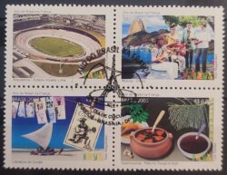 C 2617 Selo Ano do Brasil na Franca Musica Cordel Gastronomia 2005 Quadra CBC DF