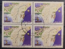 C 2629 Selo Rio Sao Francisco Mapa Canoa 2005 Quadra CBC MG Sao Roque de Minas
