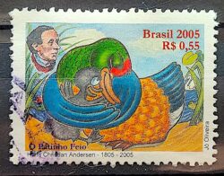 C 2640 Selo Hans Christian Andersen Literatura 2005 Circulado 1