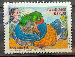 C 2640 Selo Hans Christian Andersen Literatura 2005 Circulado 2