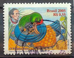 C 2640 Selo Hans Christian Andersen Literatura 2005 Circulado 3