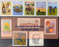 Colecao Anual de Selos do Brasil 2025