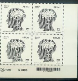 Selo Saude Mental Flor Upaep 2025 Quadra Codigo de Barras