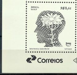 Selo Saude Mental Flor Upaep 2025 Vinheta Correios