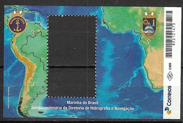 B 243 Vinheta do Bloco Marinha Diretoria de Hidrografia e Navegacao Mapa 2026