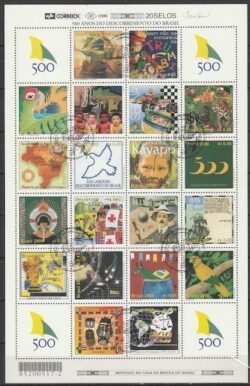 C 2255 Selo 500 Anos Descobrimento do Brasil 2000 Folha CBC BA Porto Seguro