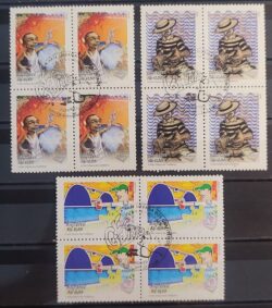 C 2641 Selo Arte Urbana Grafiteiros Samba Pipa Lubrapex 2006 Quadra CBC SP Serie Completa