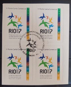 C 2650 Selo Jogos Pan Americanos Rio de Janeiro Esporte 2006 Quadra CBC RJ