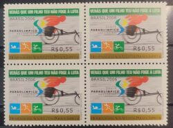 C 2651 Selo Atletas Paraolimpicos Paralimpiadas 2006 Quadra