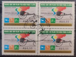 C 2651 Selo Atletas Paraolimpicos Paralimpiadas 2006 Quadra CBC DF