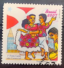 C 2675 Selo Trajes Tipicos Carimbo Danca Musica 2007 Circulado