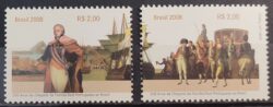 C 2721 Selo Chegada da Familia Real Portugal Navio Dom Joao VI Carruagem Cavalo 2008 Separado