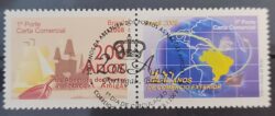 C 2723 Selo Abertura dos Portos as Nacoes Amigas Navio Mapa 2008 Setenant CBC